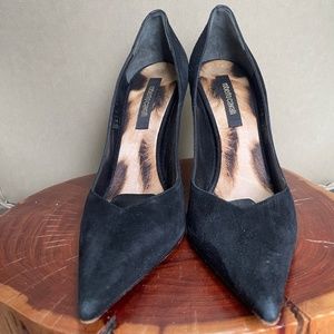 Roberto Cavalli Black Pointed Toe Heels